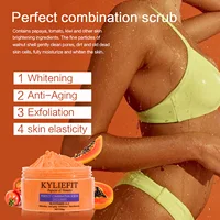 KYLIEFIT Gommage corporel et visage au sel exfoliant naturel, éclaircissant, hydratant, élimine les taches brunes, l'acné, les imperfections, les rides, 250g 4
