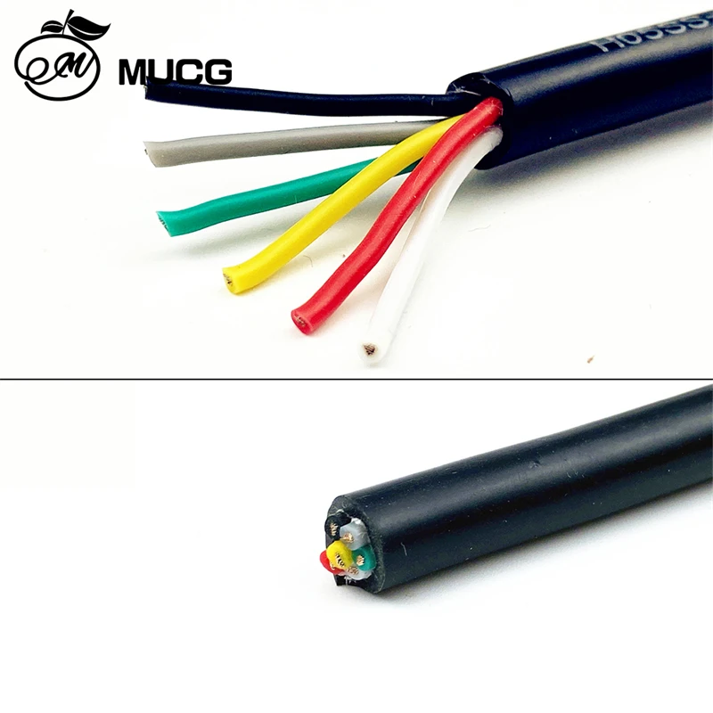 Heat-resistant Silicone wire Sheath cable 2 Core 3C 4C 5C 6C 8C Insulation Audio Electric Power wire wiring Very soft 22 20 AWG