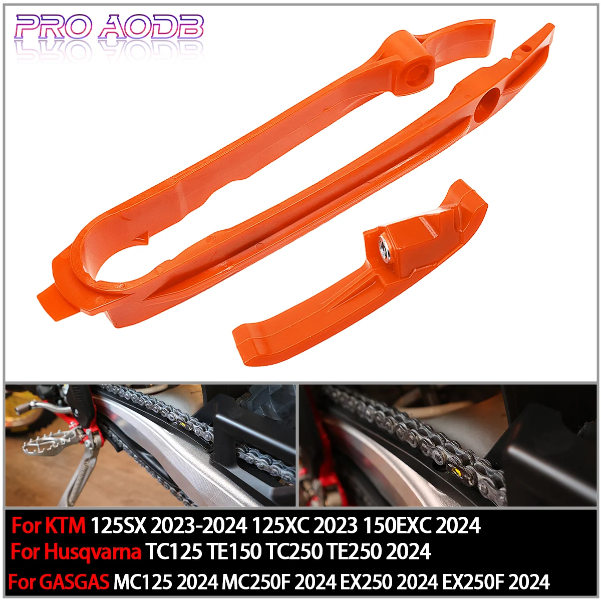 

For KTM 125-500 XC-W XCF-W EXC EXC-F 250 300 SX 2017-2021 250 300 450 SX-F XC-F Motorcycle Chain Slider Sliding Swingarm Guide