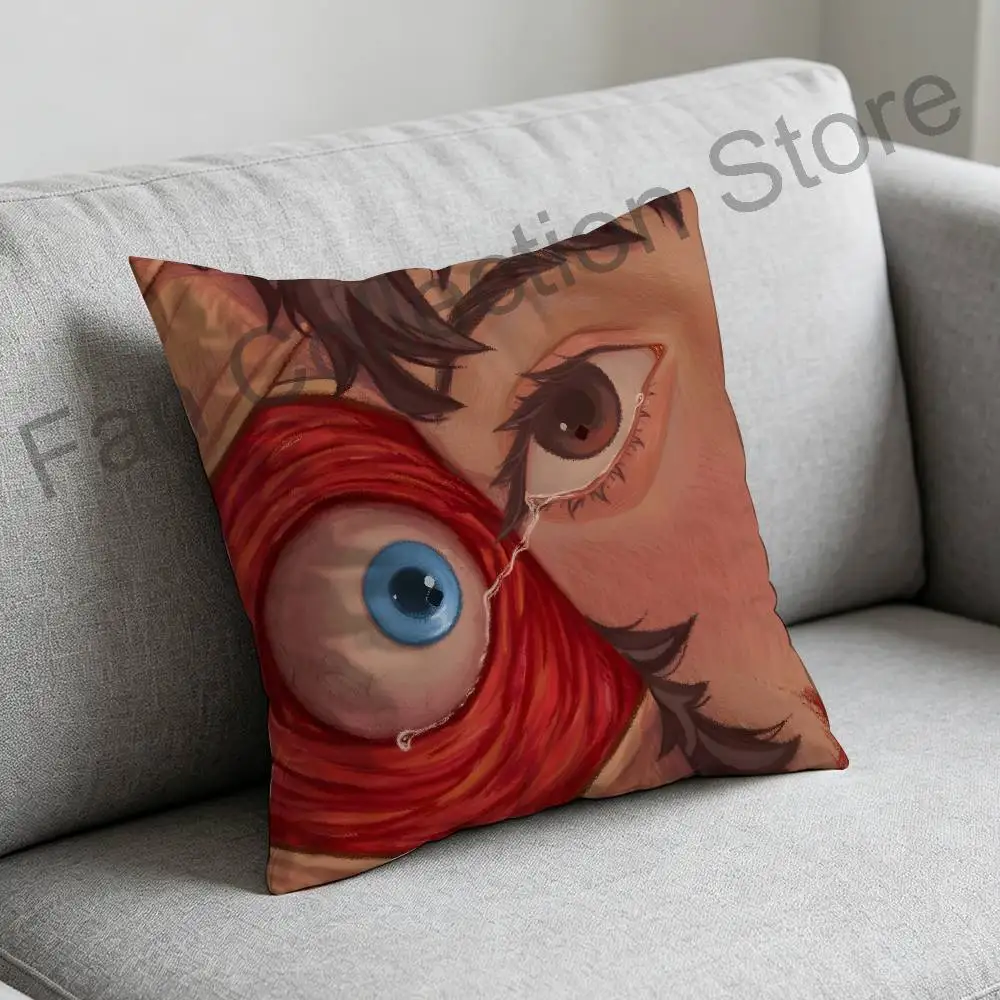 Honor Game M-MouthwashingS Pillow Case Square Double-Sided Printing Short Plush Sofa Cushion Cover Bedroom Office Sofa Gifes