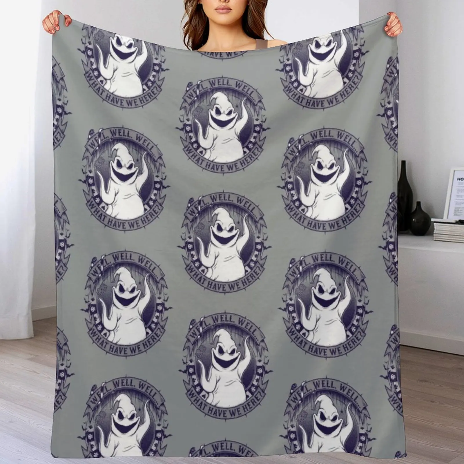 

nightmare before christmas oogie boogie Throw Blanket Weighted Sofa Quilt Bed linens Blankets