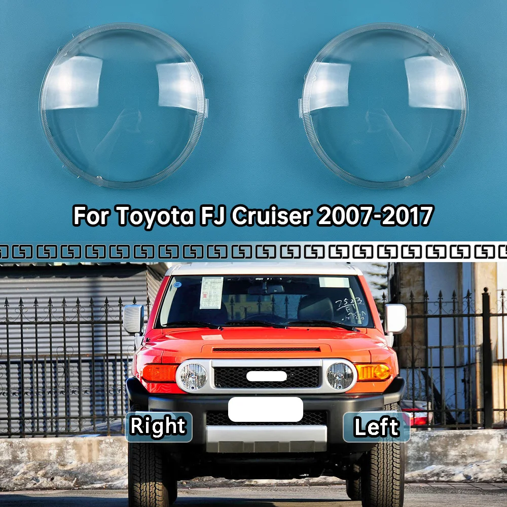 

For Toyota FJ Cruiser 2007-2017 Car Accessories Headlight Lamp Shade Headlamp Lampshade Cover Lens Plexiglass