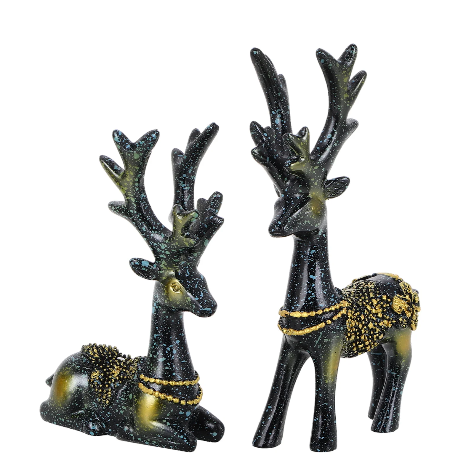 

Cute Ornaments Dashboard Ornament Interior Statue Desk Home Decor Deer Resin Deer For Car Statue For Car