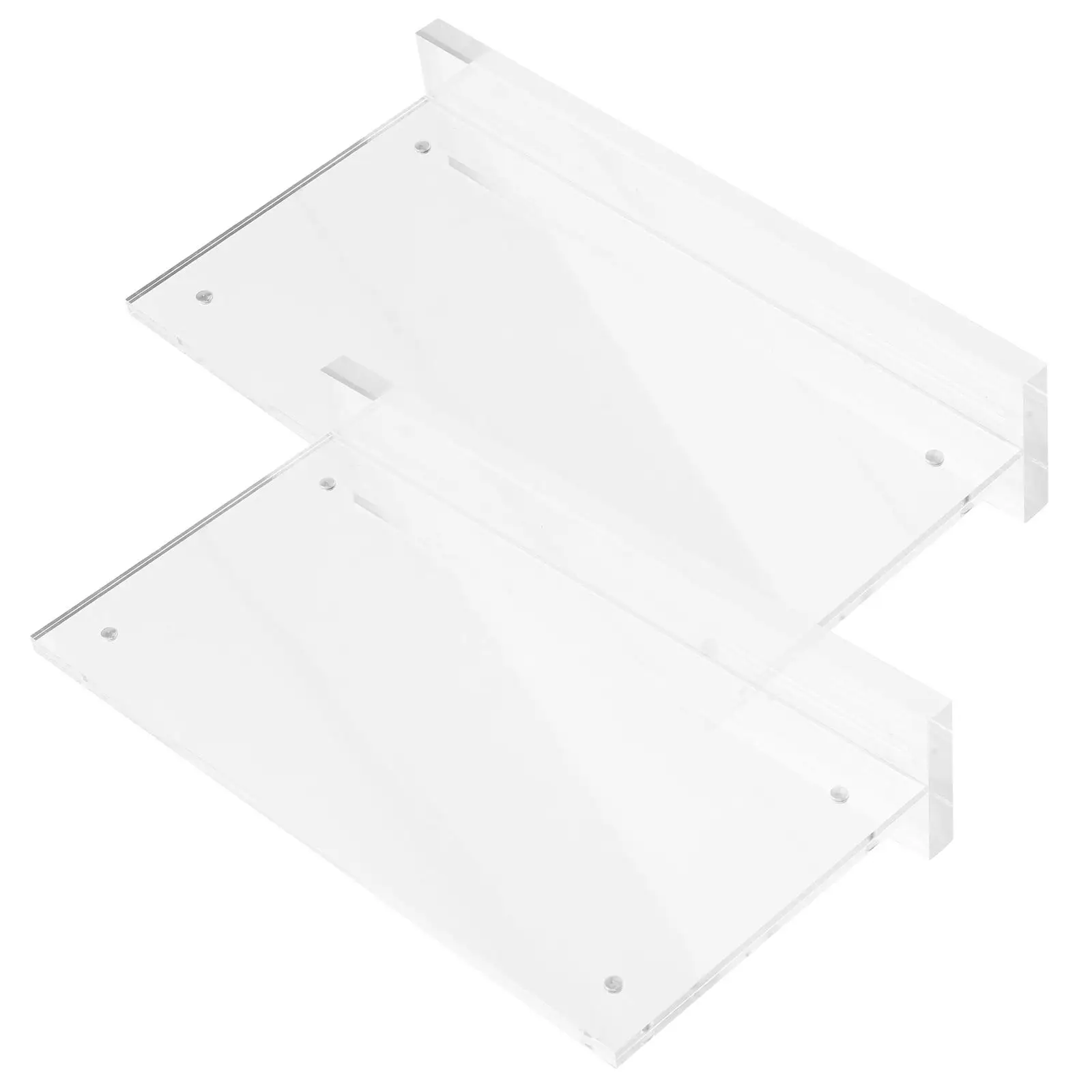 

2Pcs Magnetic Acrylic Display Stand 10x20cm Double Sided Clear Retail Store Supermarket Sign Holder Table Menu Stand Price Photo