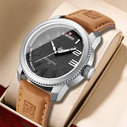 Original NAVIFORCE Watch For Men 2022 New Quartz Sport Waterproof Clock Fashion Luxury High Quality Male Leather Wrist watch