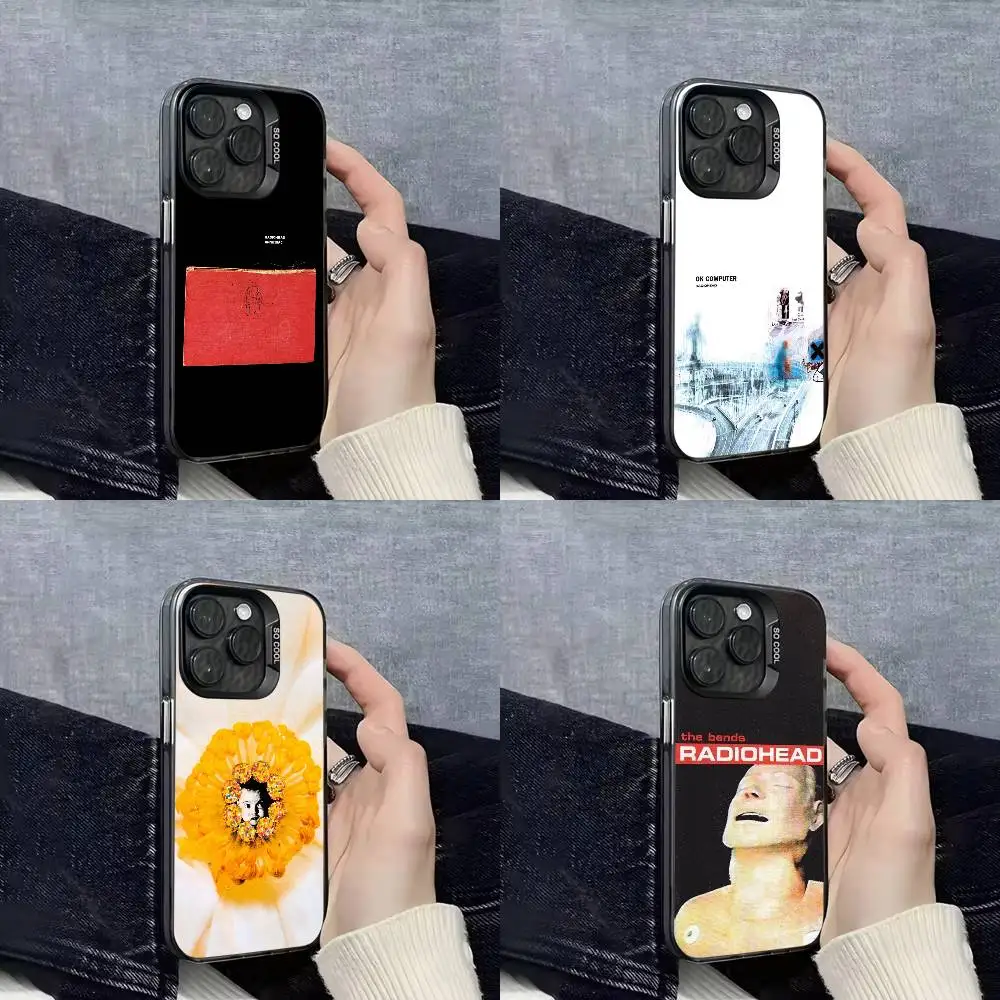 

R-Radiohead Pablo Honey Amnesiac Kid A Phone Case For iPhone 11,13,15,14,16,12,17,Pro,Max,Plus,Mini,E,Air Black IMD Cover