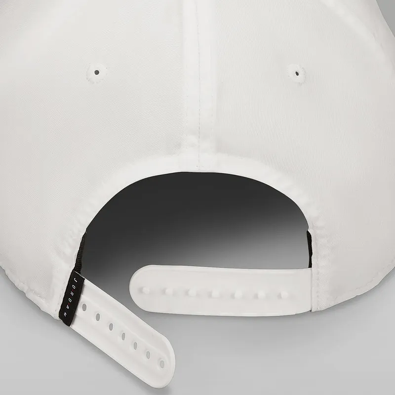 Jordan Nike New White Moisture-wicking Semi-brimmed Baseball Cap with Visor HJ0627-133 - view 4