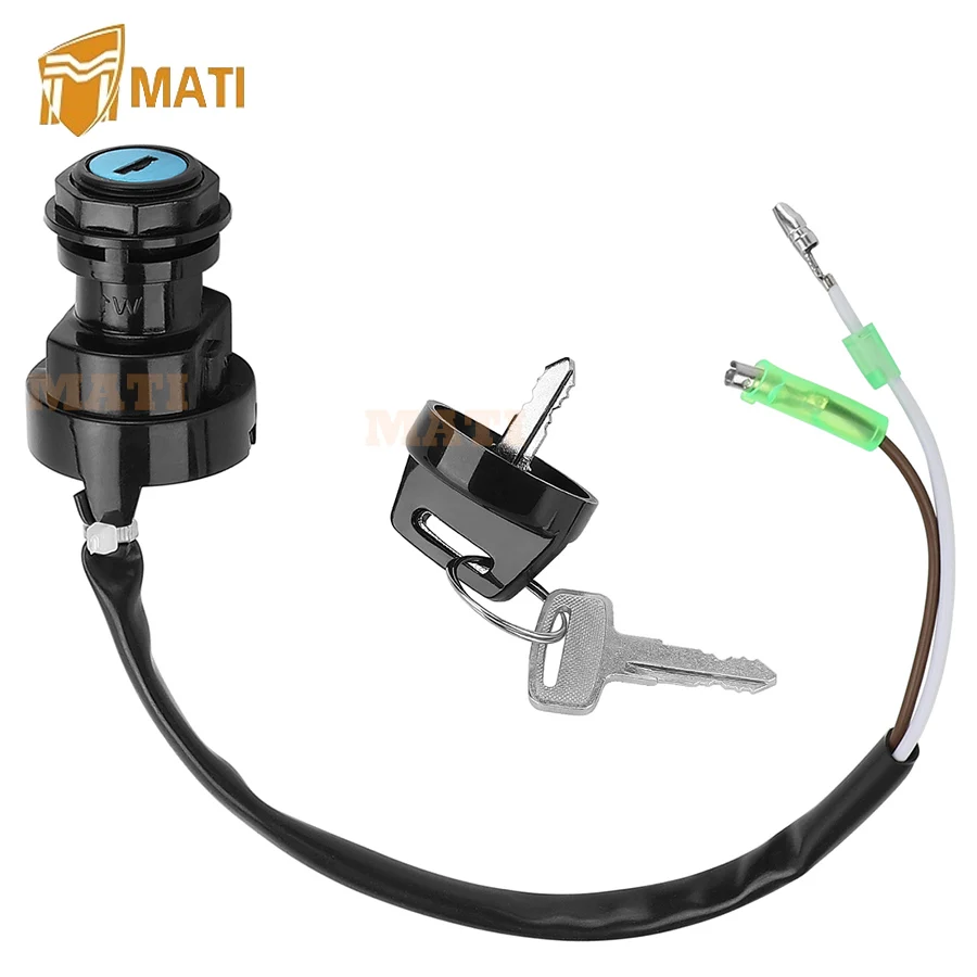 

MATI Ignition Key Switch for Kawasaki Bayou 220 KLF220 1996-2002 Bayou 250 KLF250 2003 27005-1192 Exact connector