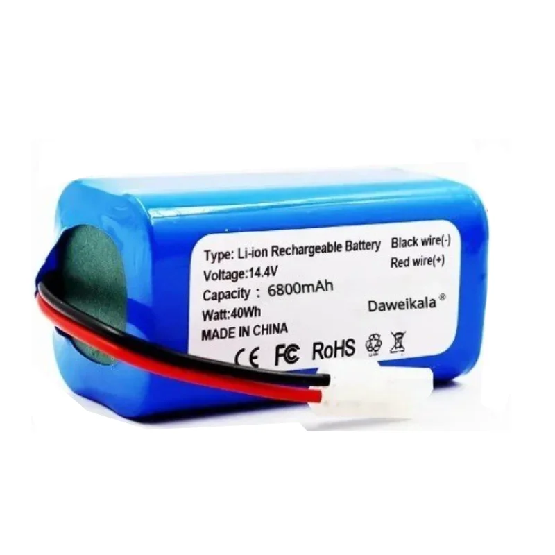 Li-ion Battery 14.4V 2600mAh 3000mAh 6800mAh for Xiaomi G1 Robot Vacuum-Mop Essential MJSTG1 Robot Vacuum Cleaner Accessories
