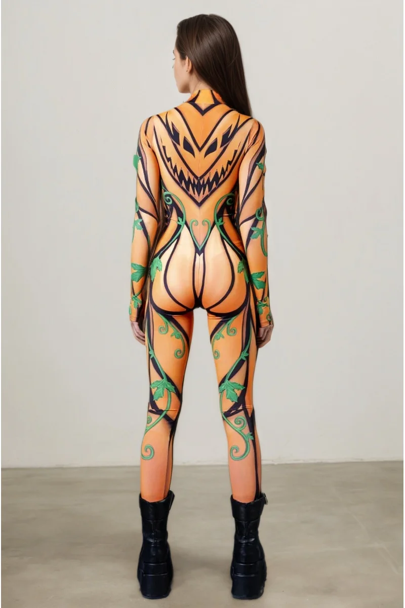 IOOTIANY Damen Schmetterling-Schlangen-Bodysuit Catsuit Tribal Halloween Party Rave Jumpsuit Festival Cosplay Performance Zentai – Detail 27