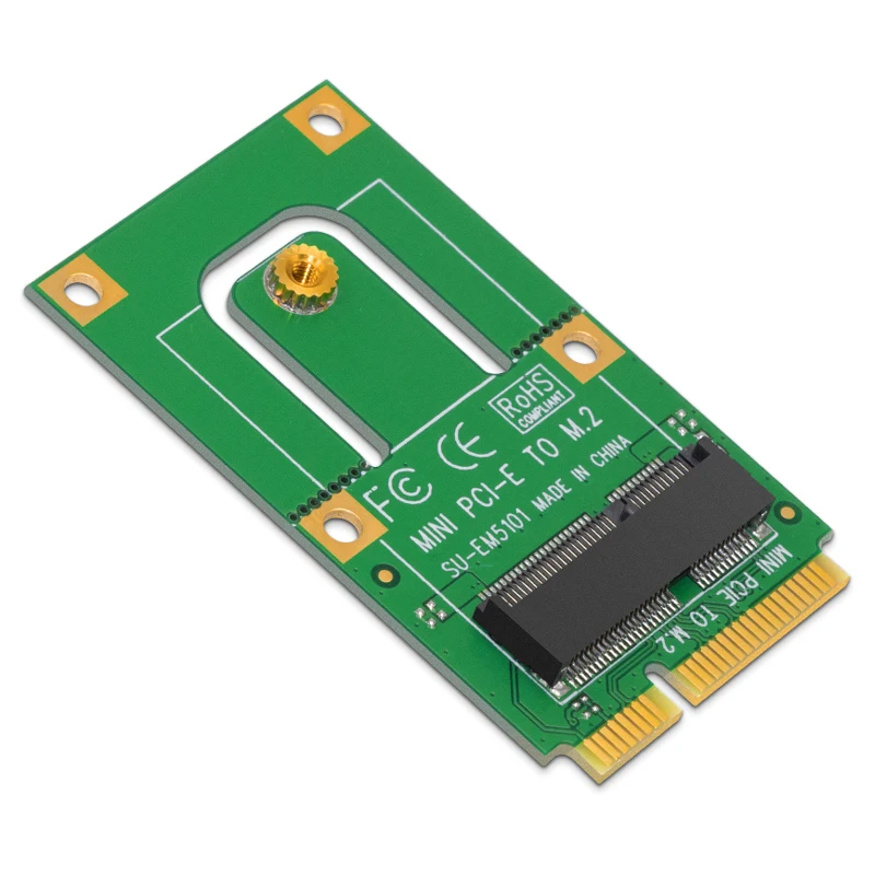 Mini adaptador PCI-E a M.2, convertidor, tarjeta de expansión, interfaz M.2 NGFF Key E para módulo inalámbrico Bluetooth WiFi para ordenador portátil y PC