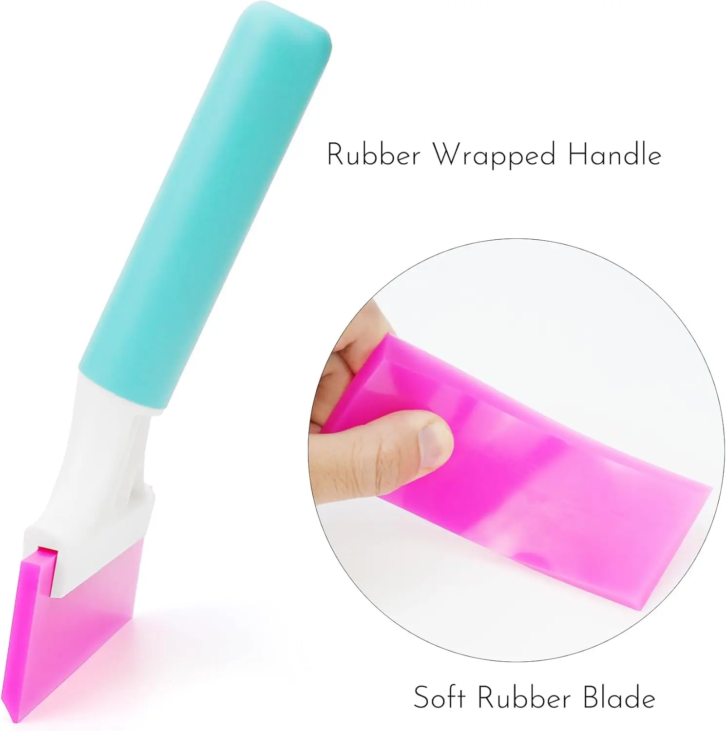 NeoWrap Rubber Squeegee for Shower Glass Mirror 5-Inch Width Soft Water Blade Car Window Tinting Squeegee Vinyl Wrap Tool - view 2