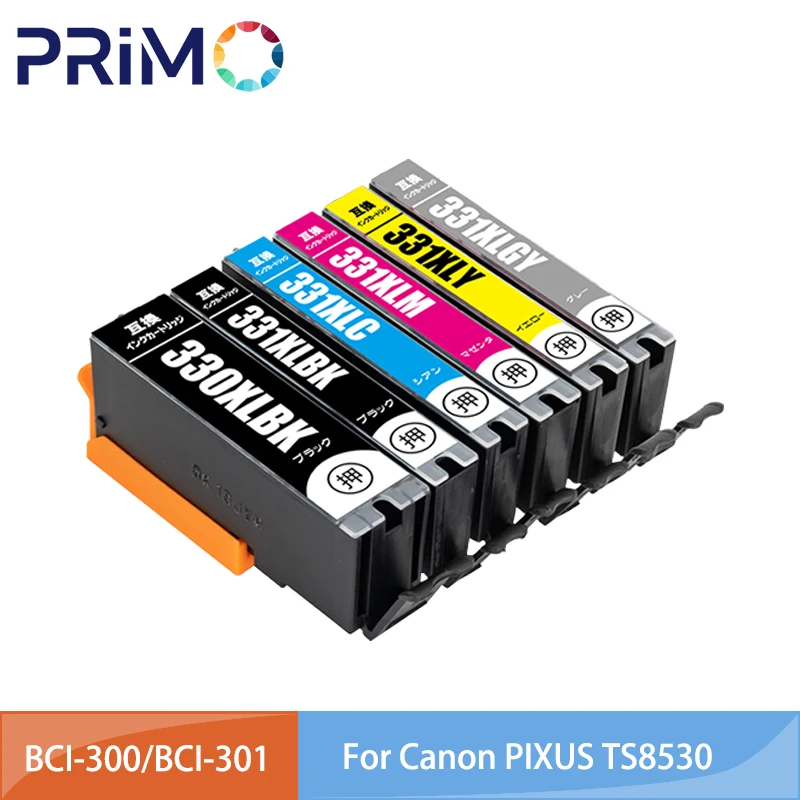BCI-330 BCI-331 BCI-300 BCI-301 Чернильный картридж, совместимый с Canon PIXUS TS8530 TS7530 BCI-330 BCI-331 BCI-300 BCI-301 Чернильный картридж, совместимый с Canon PIXUS TS8530 TS7530