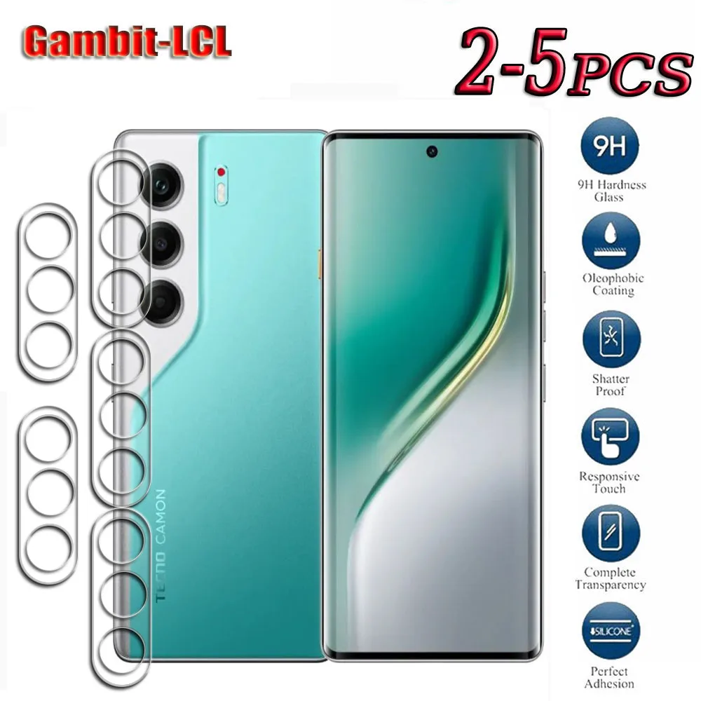 2PCS-5PCS 3D 9H HD Tempered Glass For Tecno Camon 40 6.78