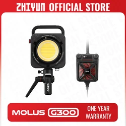 ZHIYUN Official MOLUS G300 300W COB LED Light Overclockable to 500W Video Lights 2700K-6500K APP Control Photography Lighting