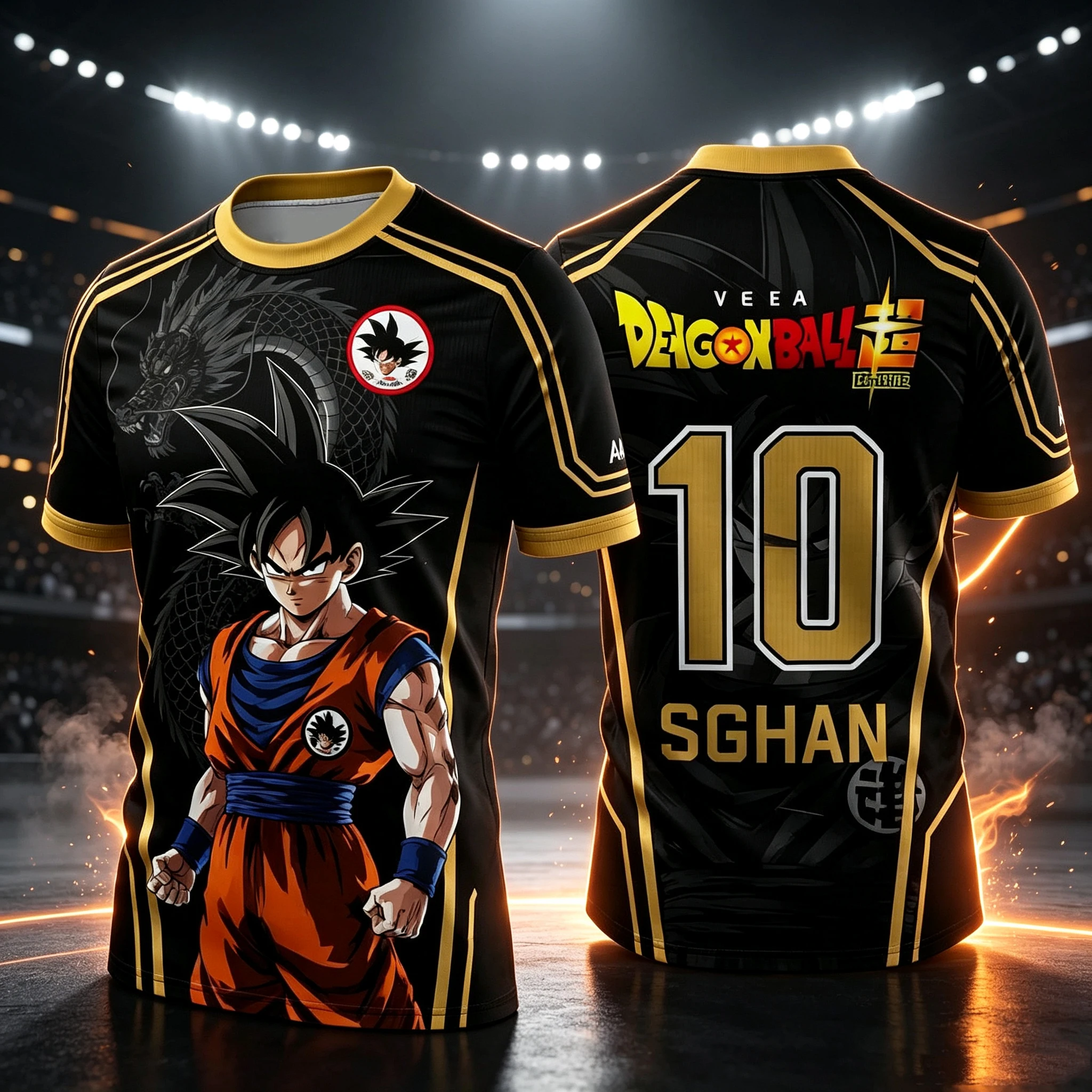 2026 Sommer Dragon Ball Retro Fitness T-Shirt, lockeres, atmungsaktives, lässiges, 3D-bedrucktes Kurzarm-Sportshirt für Familie, Eltern und Kinder