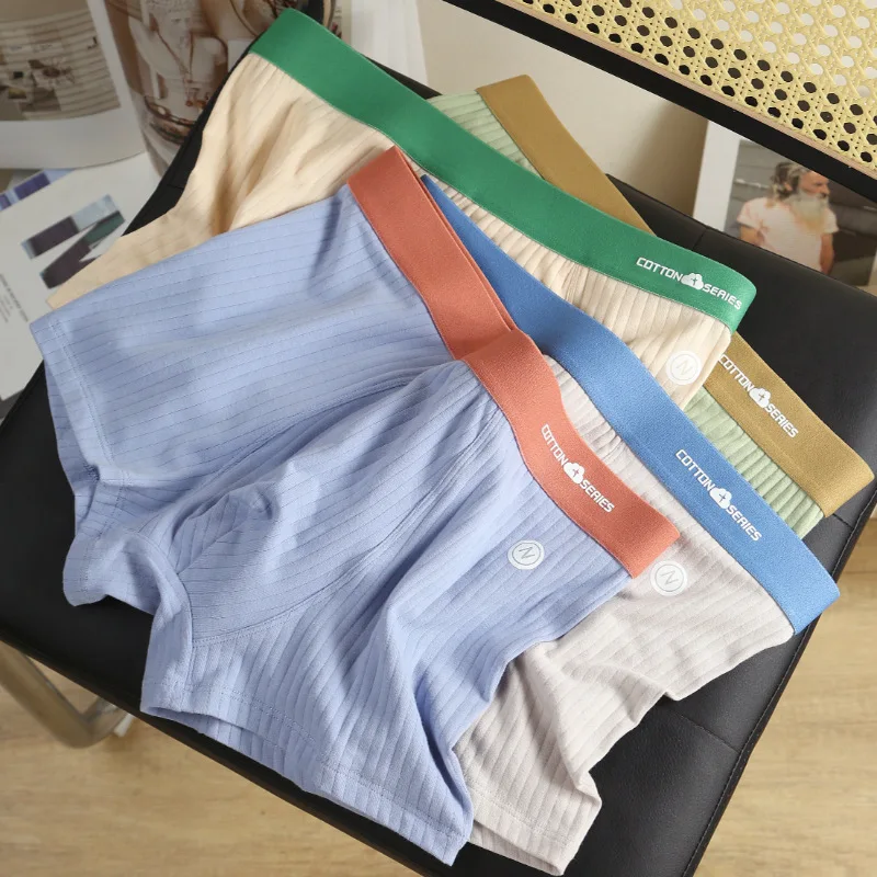 

Мужские антибактериальные трусы-боксеры, хлопковое нижнее белье для мальчиков, дышащие и комфортные боксеры, молодежные трусы, антибактериальные, устраняющие запах, мужские боксеры