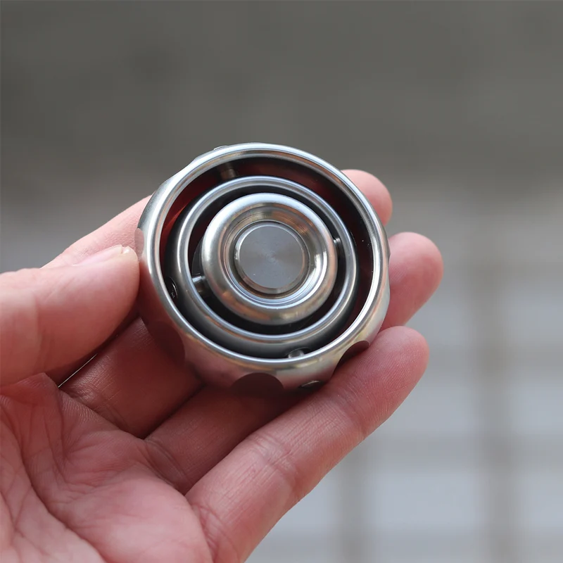 Edc Gyroscope Stainless Steel Hand  Spinner Metal Fidget Toys Adults Stress Relief Gifts Skills Anxiety Cosas Antiestrés