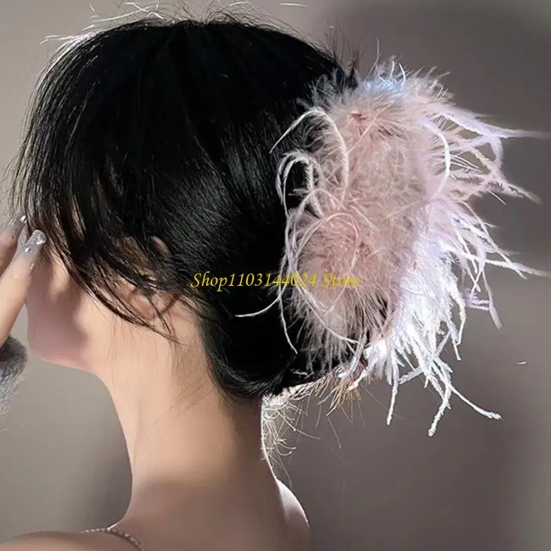 n5ke ponytail claw شعر مقطع barrettes المشبك 1920s شعر زينة الشعر الحلي متعة الشعر للبنات ارتداء عارضة #2