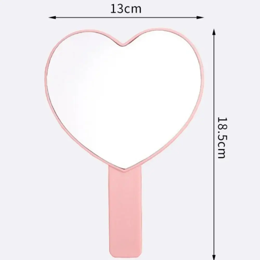 New Creative Handheld Makeup Mirror Cute Eyelash Pattern Portable Small Mirror with Handle Travel Essentials Square Mirrors