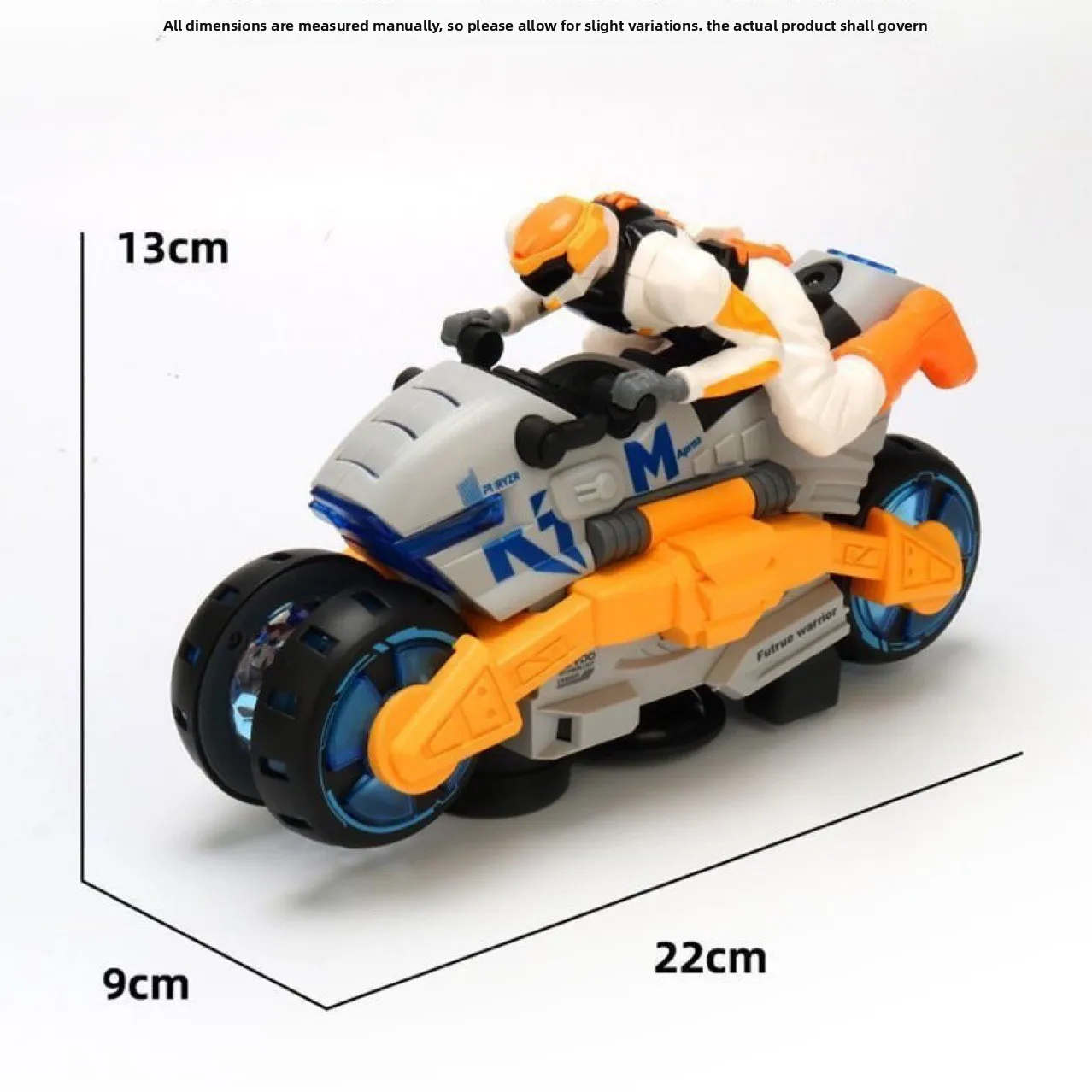 Interactive children's toy birthday electric special effects transformation rotating motorcycle visual, intellectual development