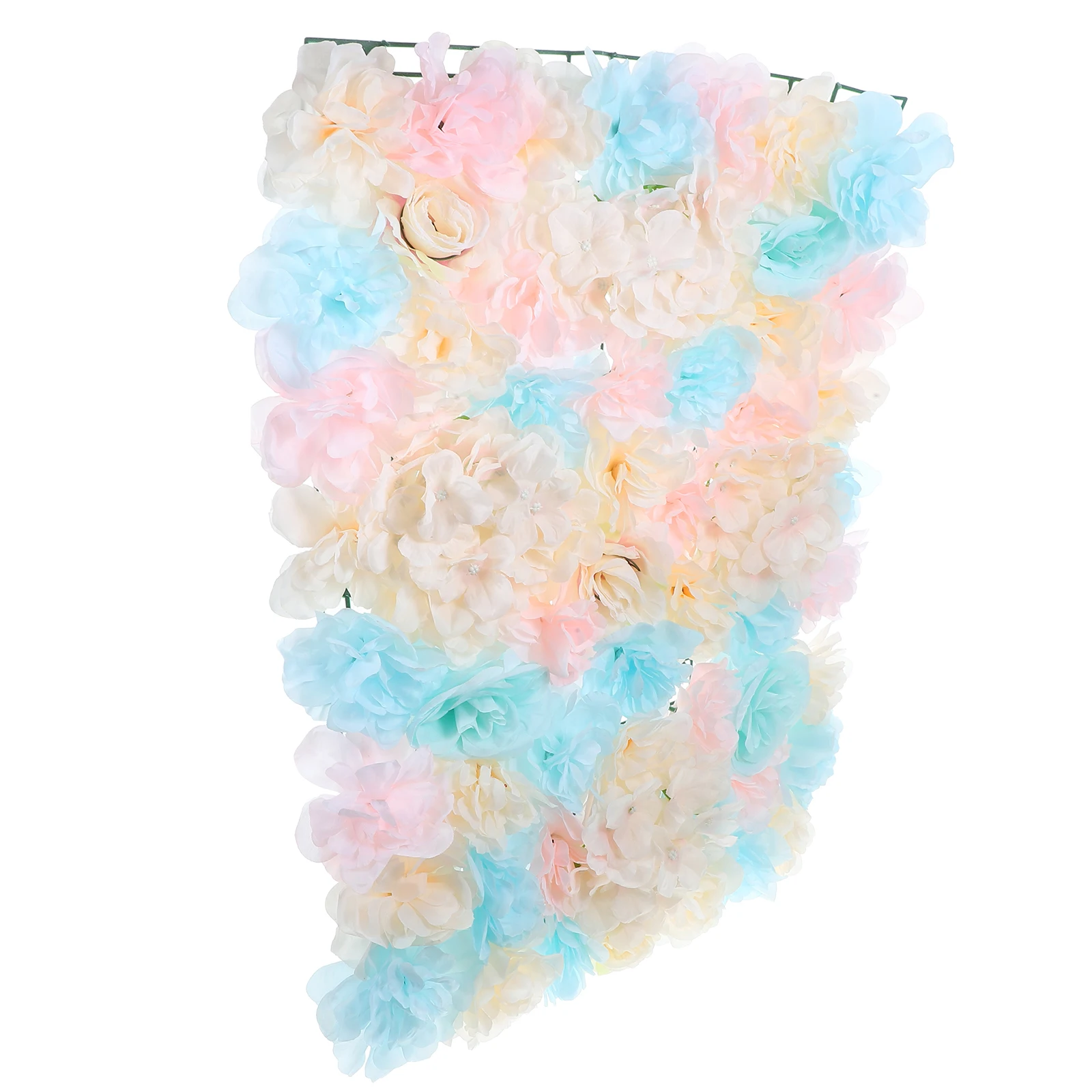 

3D Artificial Wall Silk Flower Wall Panel Panel Faux Flower Decor for Wedding Home Background Pink Silk Cloth Household