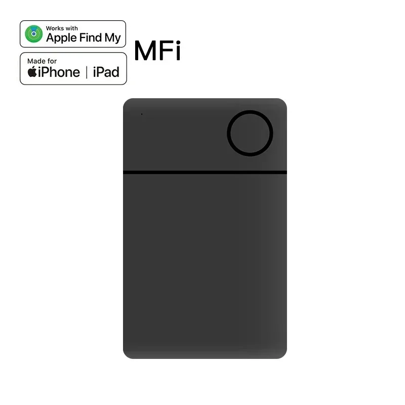 IPX8 Smart Bluetooth GPS Tag for Apple Airtags Works with Apple Find My APP to Locate ID Card Holder for iPhone MFI Item Finder