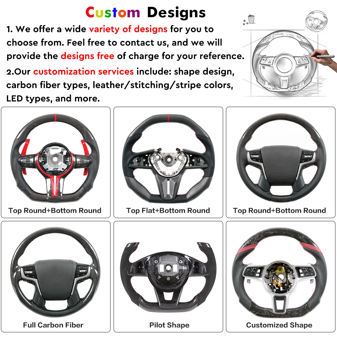 TDD Carbon Fiber Steering Wheel for Nissan GTR 2017 - 2024 Customized 100% Real Carbon Fiber Steering Wheel Perforated Leather