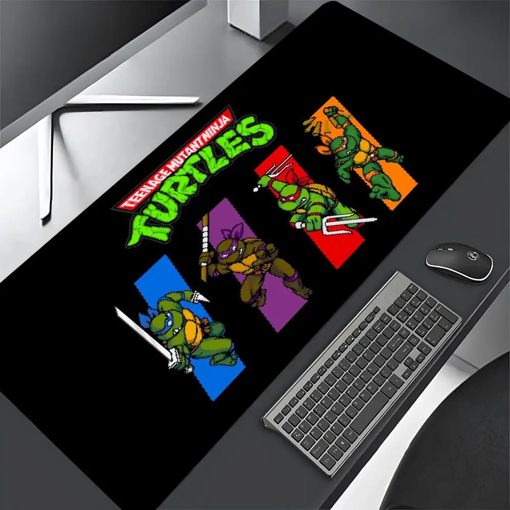 T-Teenage Mutant Ninja Turtles Mouse Pad Gaming Abstract Large 800x400mm MouseMat Gamer XXL Mause Carpet PC Teclado Mecânico