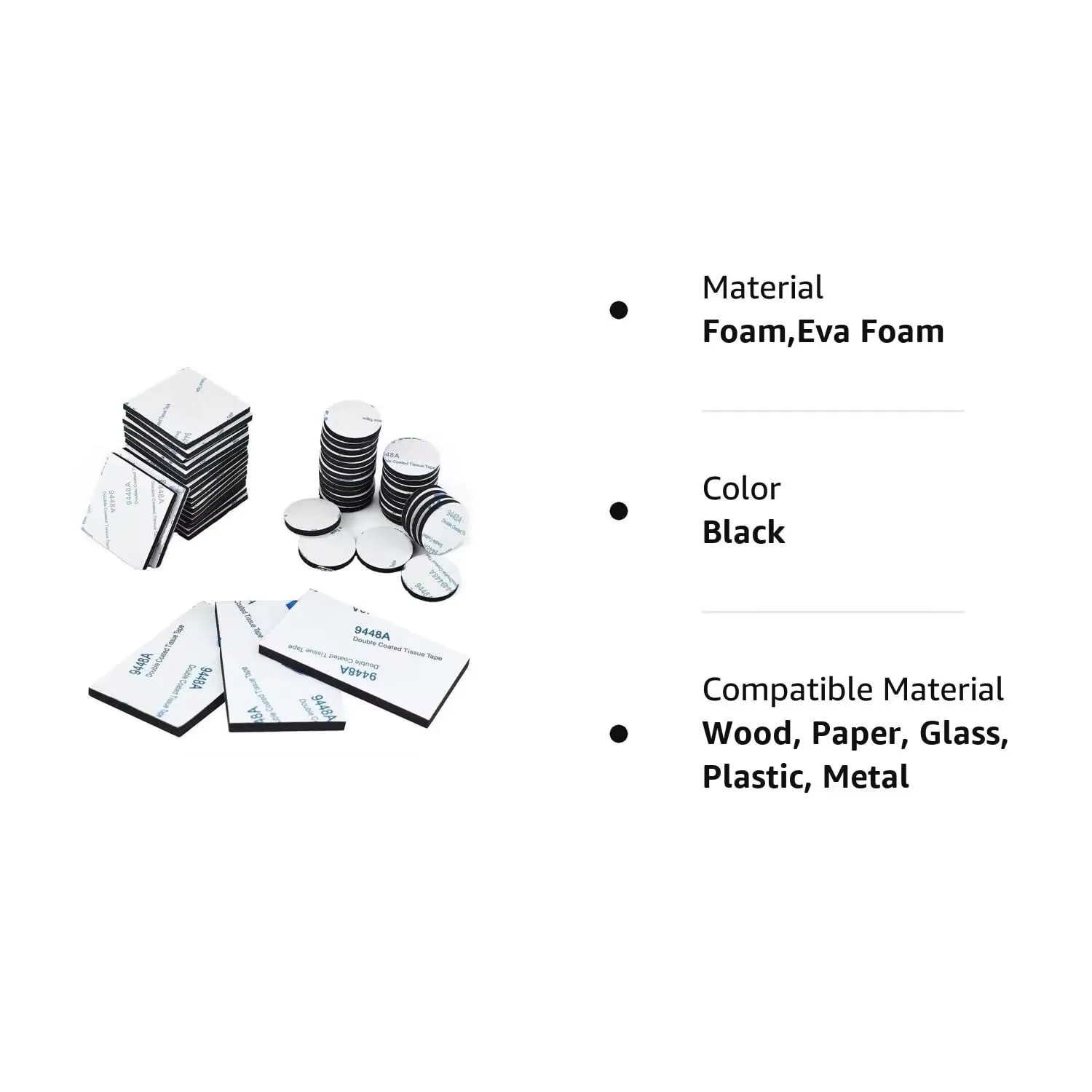 60Pcs Super Strong Double Sided Adhesive Foam Pads Extra Strong Double Sided Adhesive Tape For Home Office Accessories