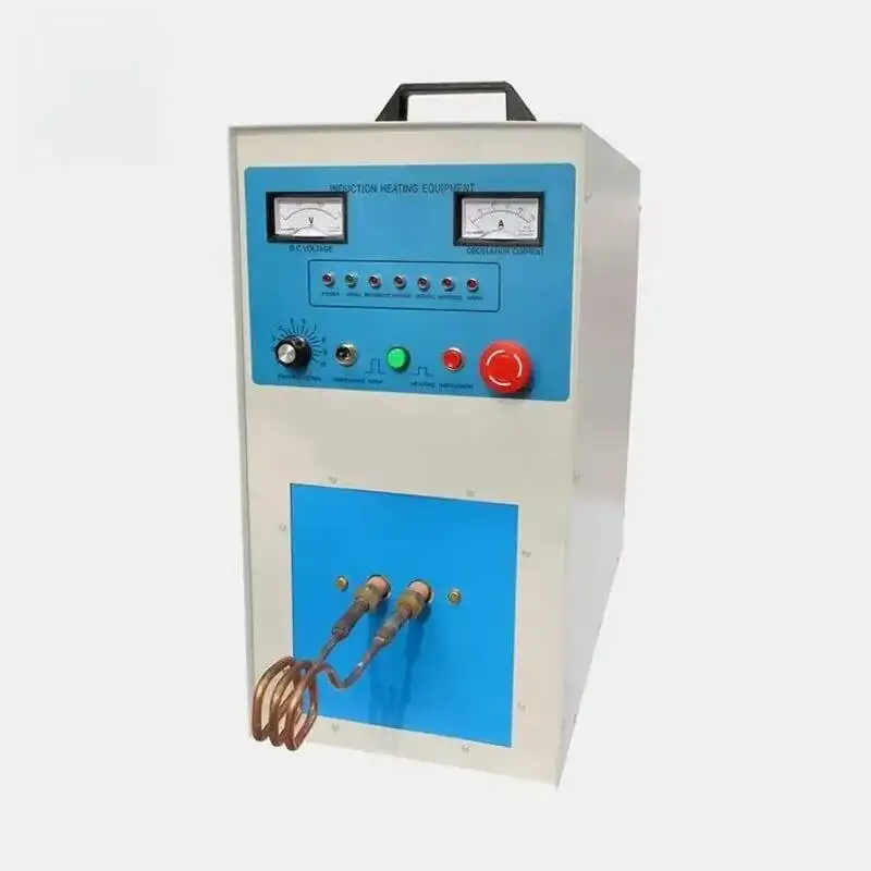 عالية التردد التعريفي التدفئة 15KW النحاس أنبوب لحام الجمعية معدات تبريد المعادن الزجاج الساخن تشكيل آلة لحام