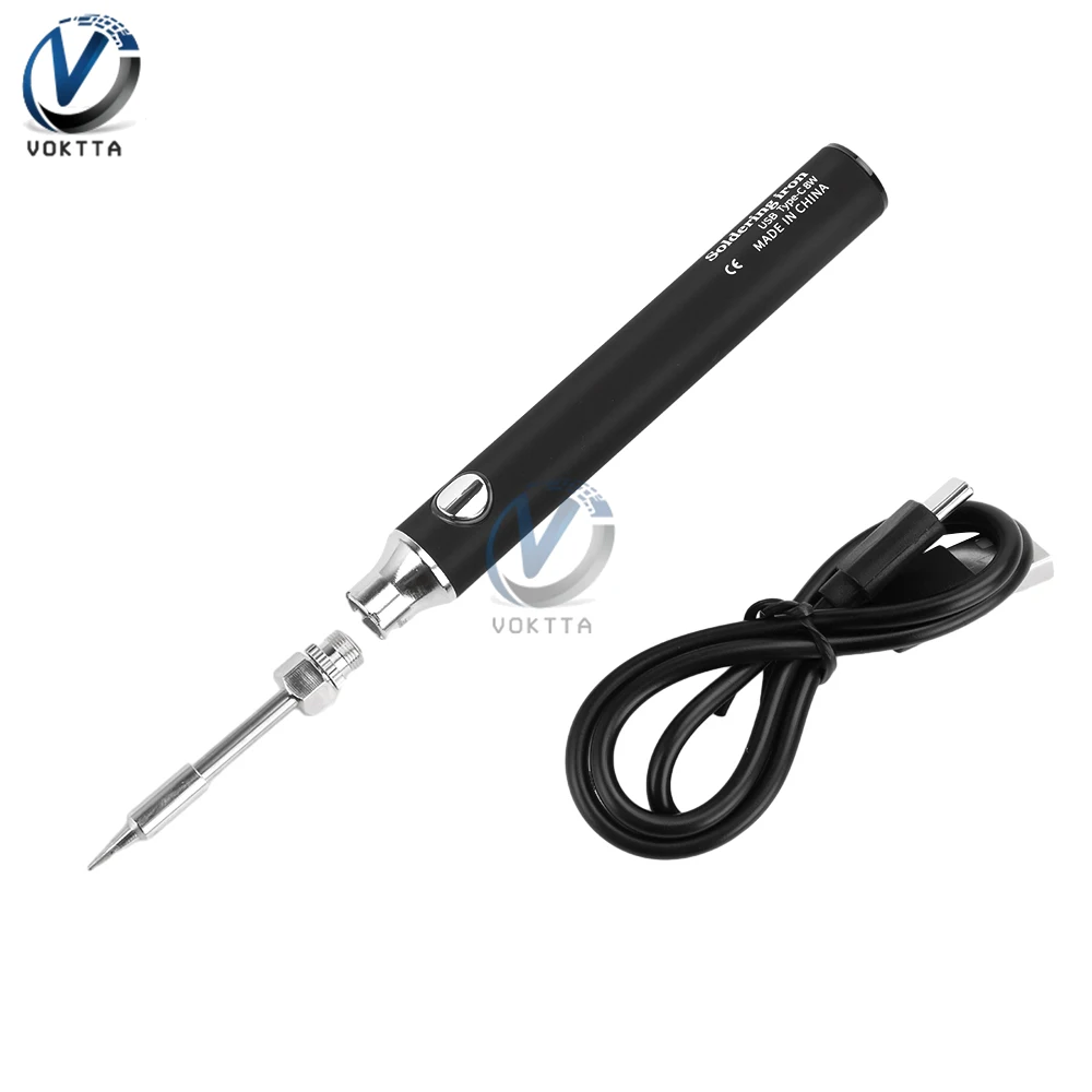 

5V 8W USB Soldering Iron Cordless Electric Soldering Iron Pen Type-C interface Lithium Battery Portable Repair Welding Tools
