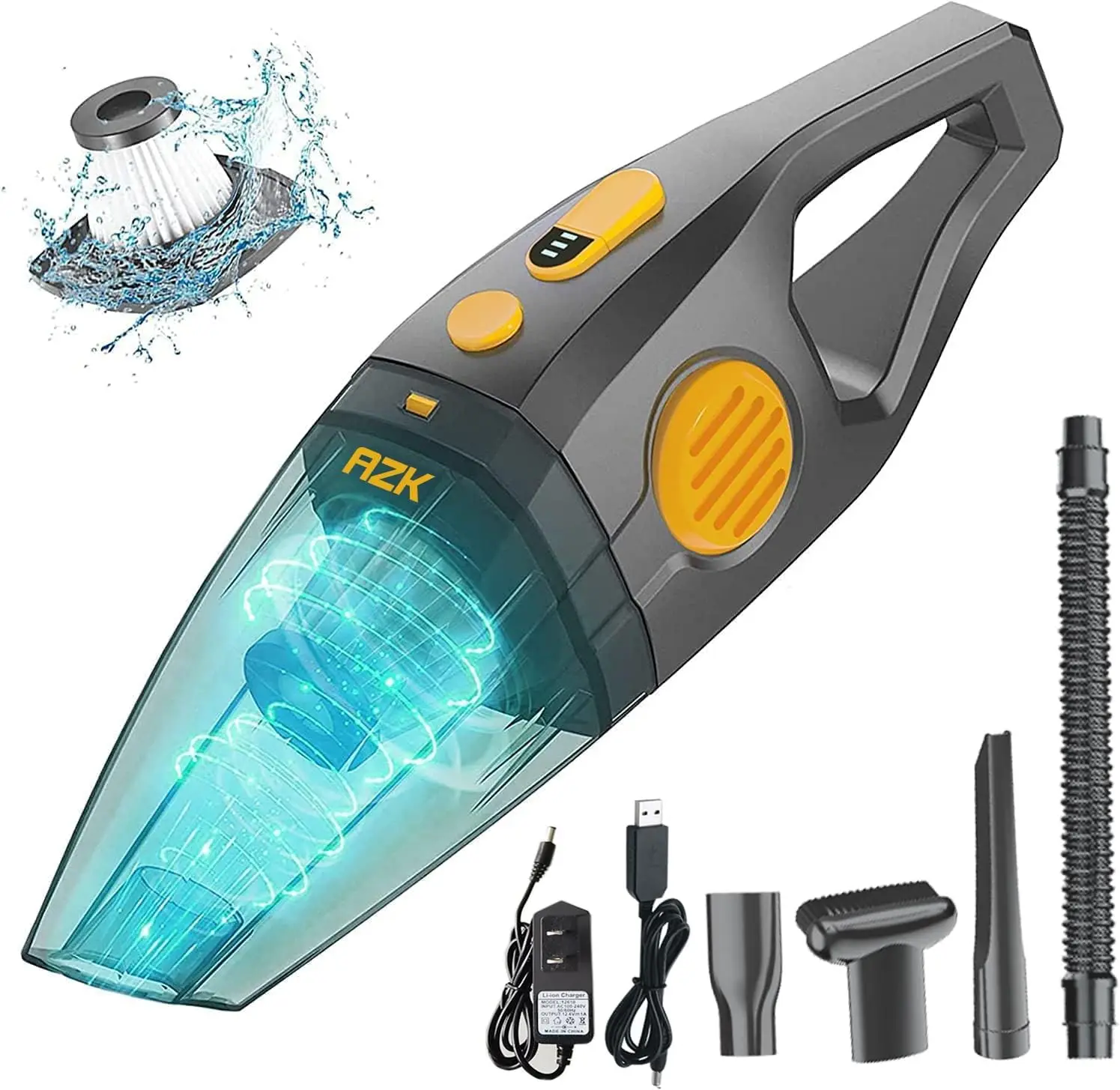 

Dust Buster Upgrade Handheld Vacuum Cordless Rechargeable Handheld Vacuums 12000PA-16500PA High Power