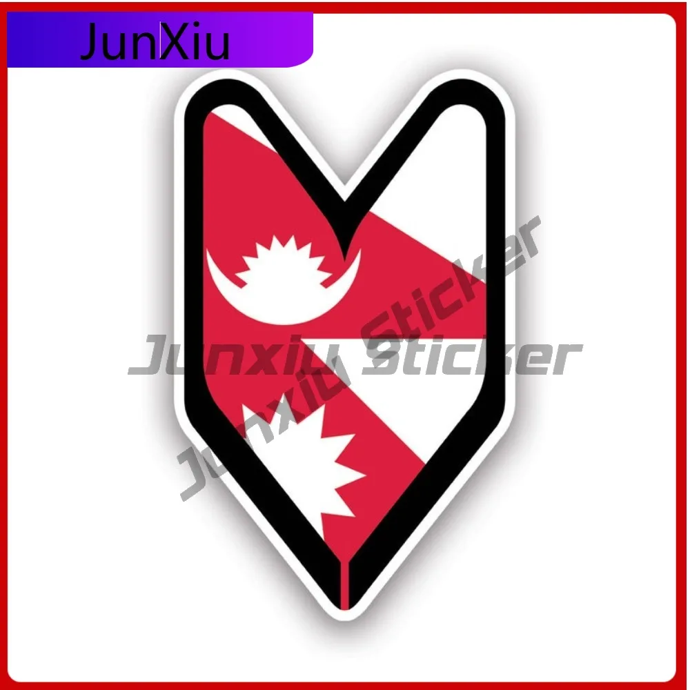 

Nepalese Driver Badge Sticker Creative Decals Safety Warning Car Sticker Vinyl Decal Waterproof Durable Sun Proof For Car Window
