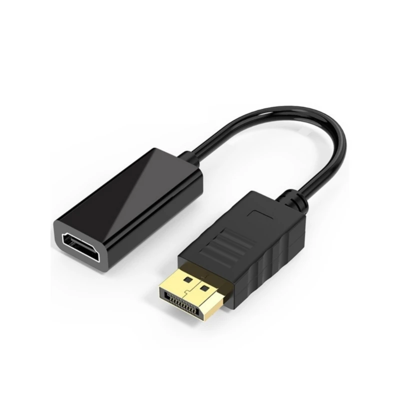 

F68B DisplayPort Hightshipport в HDMIS Adapter 1080p 60 Гц с синхронизацией и широкой совместимостью Audios Video