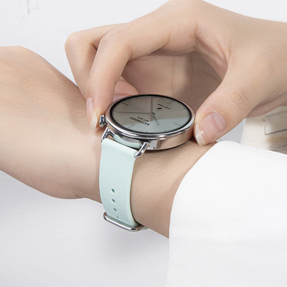 샤오미 워치 S4 41mm용 오리지널 실리콘 스트랩 스포츠 루프 교체 액세서리 그레인 패턴 밴드