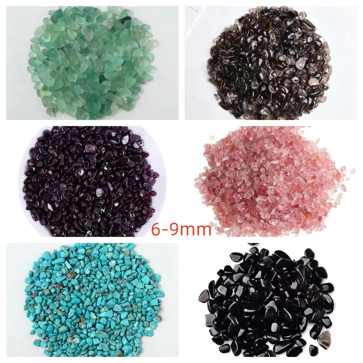 

6-9mm Natural Crystal Mineral Gravel | Healing Series | Suitable for Aquarium Landscaping / Home Decoration / DIY Crafts