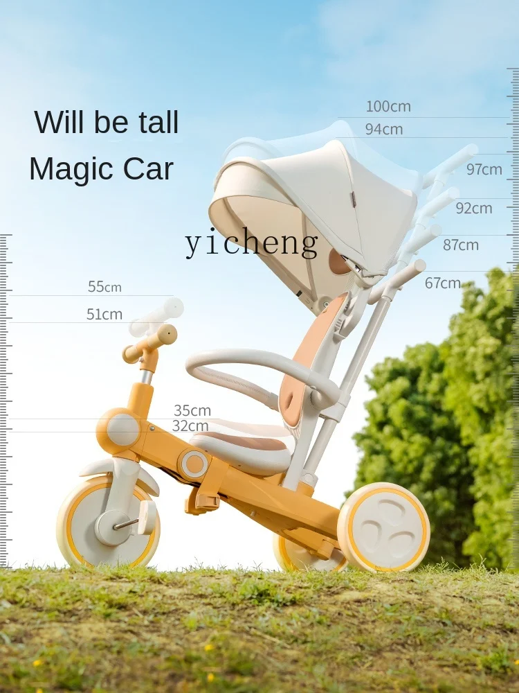 Tqh-Pedal de triciclo para niños de 1 a 6 años, carrito plegable portátil, producto de fantasía