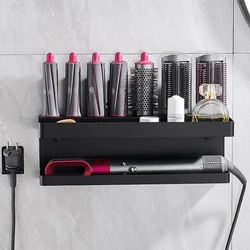 For Dyson Airwrap Supersonic Wall Mounted Multi-Function Storage Rack Dyson Hair Stick Dryer Shelf Bathroom Organizer Accessorie