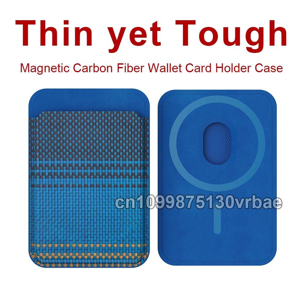 

Magnetic Carbon Fiber Wallet Card Holder Case 600d 1500d kevlar aramid fiber Card Holder Balck Case For oneplus 15/iphone 17 etc