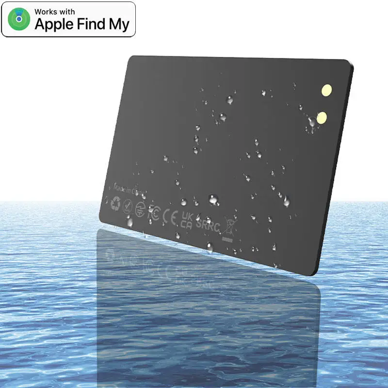 Charging Tracking Location Wallet Tracker Card GPS Locator Smart Tag Item Tracker for Iphone Device Apple Find My APP