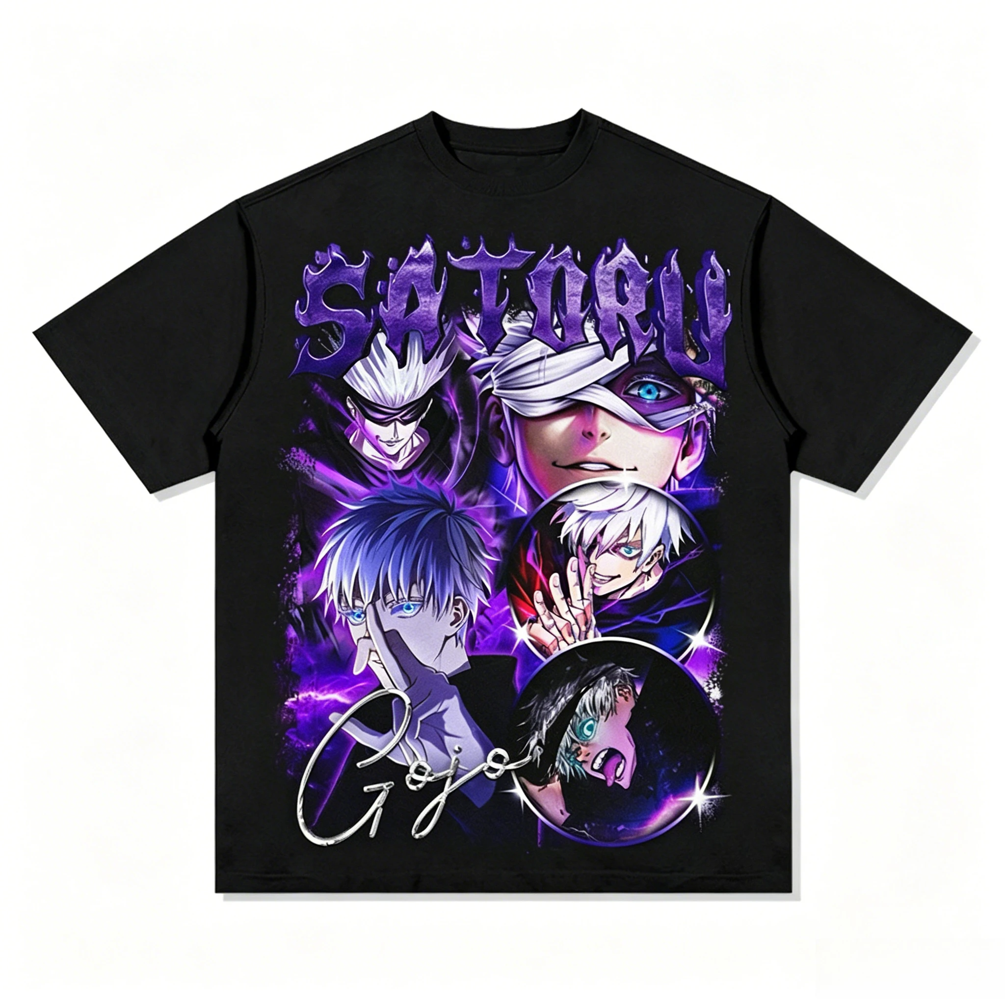 2026 Summer Jujutsu Kaisen Retro Cosplay T-shirt Men's Super Casual Cotton Printed Short-sleeved Unisex Children's Sports Shirt