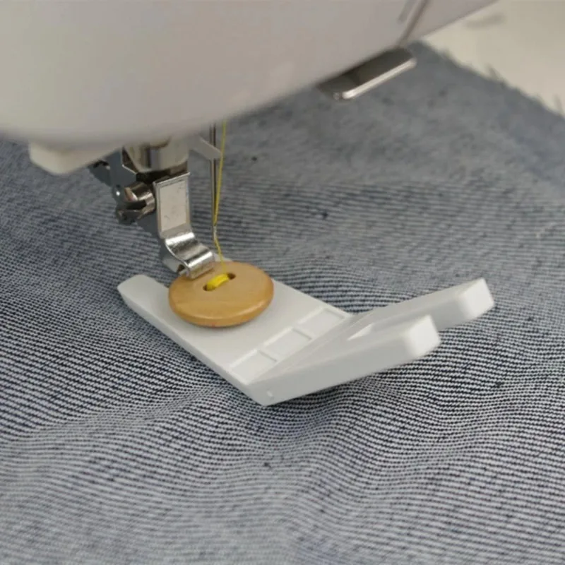 1PC Bulky Seam Jumper Presser Foot - Chunky Denim & Hemlines Button Presser Plate Universal Sewing Machine Accessory