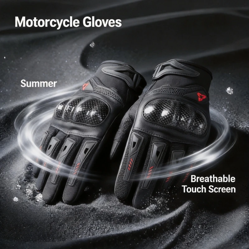 Summer Motocross Racing Motorcycle Gloves Men Women Full Finger Touch Screen Bicycle Cycling Motorbike Riding Gear Gloves