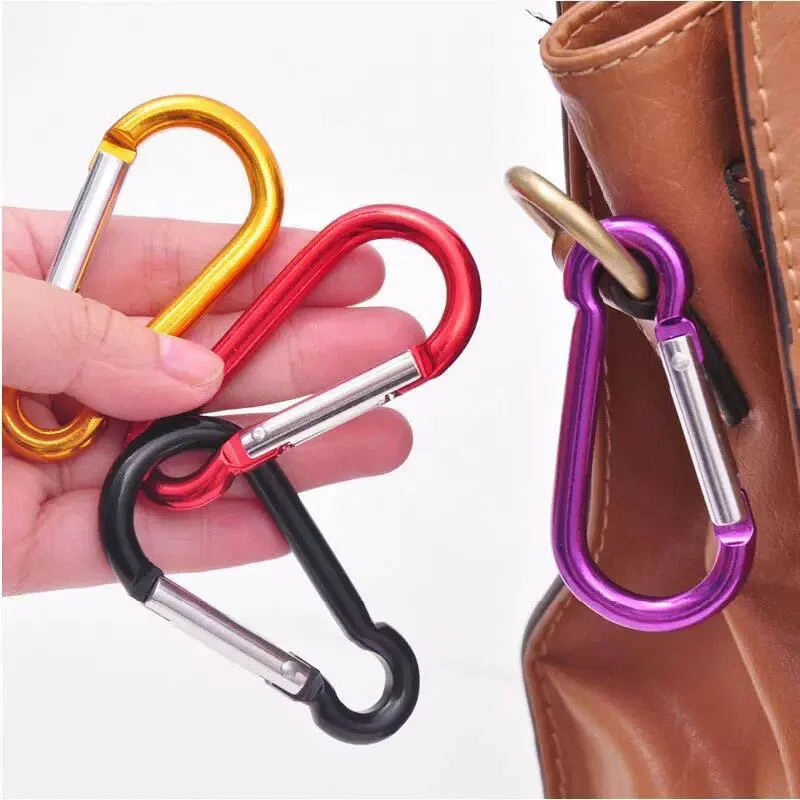 High Quality No. 5 Gourd-Shaped Aluminum Alloy Carabiner Outdoor Hanging Buckle Water Bottle Buckle Small Bag Buckle