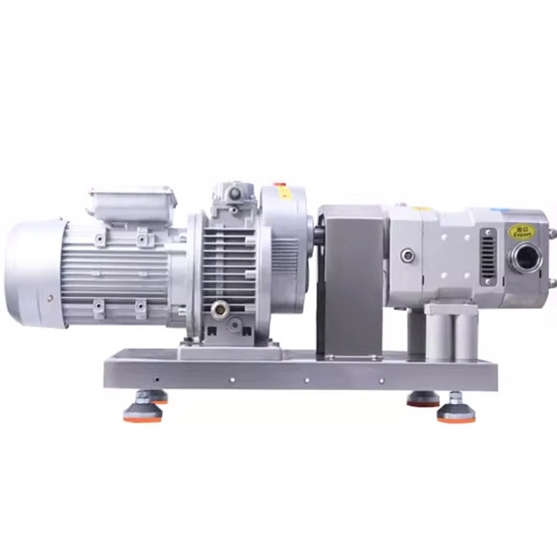 High Viscosity Transfer Pump - Stainless Steel Cam Rotor Pump Sanitary Food Pump For Maltose Hot Pot Base Jam & Colloid
