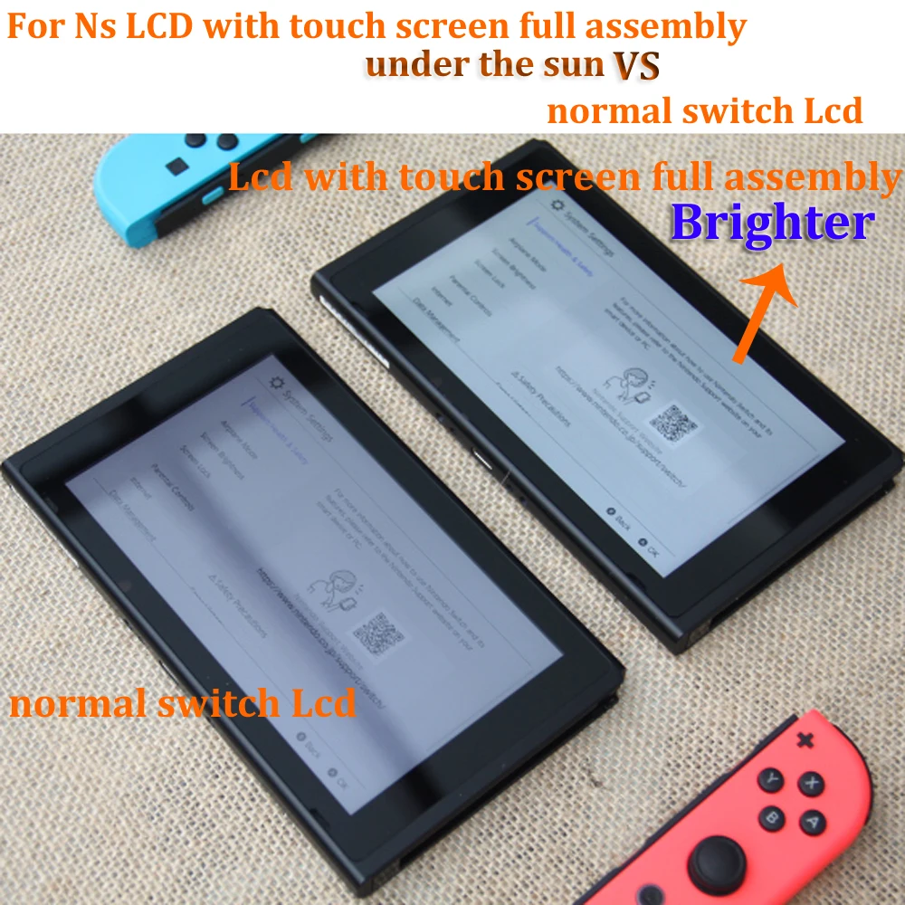 Original für Nintendo Switch V1 V2 Konsole LCD-Display Touchscreen Vollbild Baugruppe Digitalis ierer Ersatz