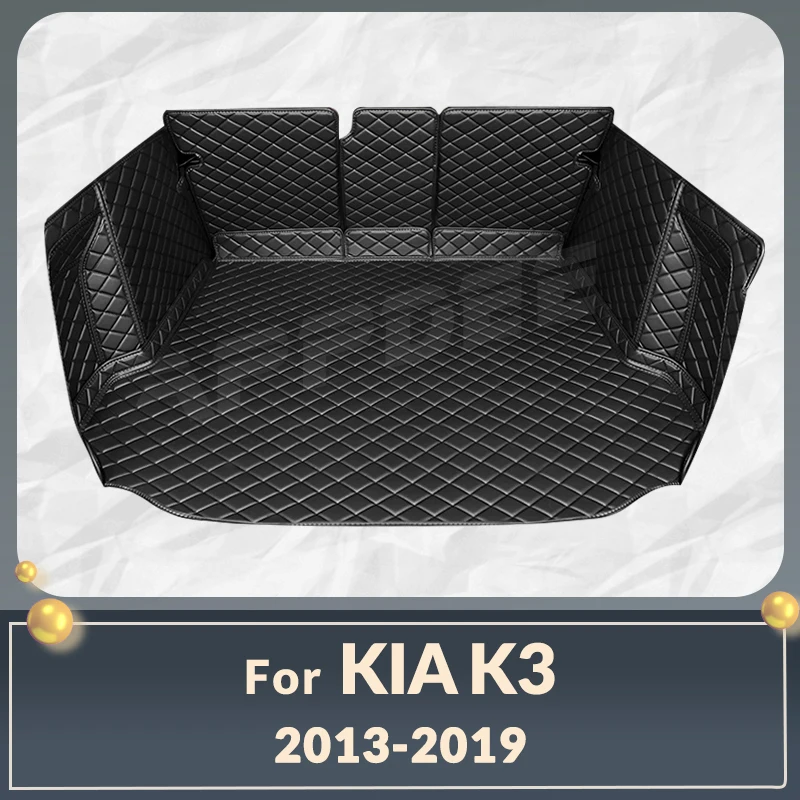 

Автомобильный коврик для багажника с полным покрытием для Kia K3 2013-2019 18 17 16 15 14, защитная накладка на багажник автомобиля, аксессуары для защиты интерьера