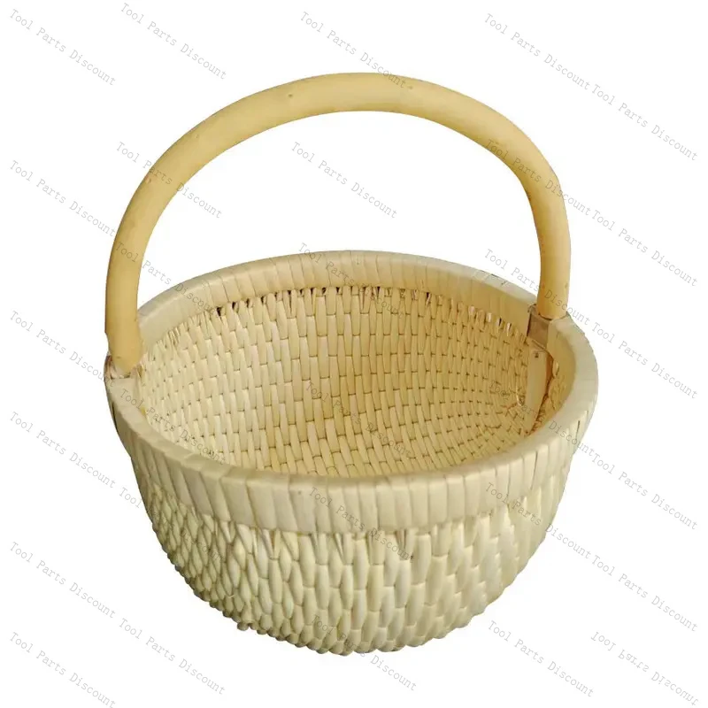 

Традиционная плетеная корзина из натурального ротанга ручной работы для хранения, в стиле народного искусства, для фруктов и закусок