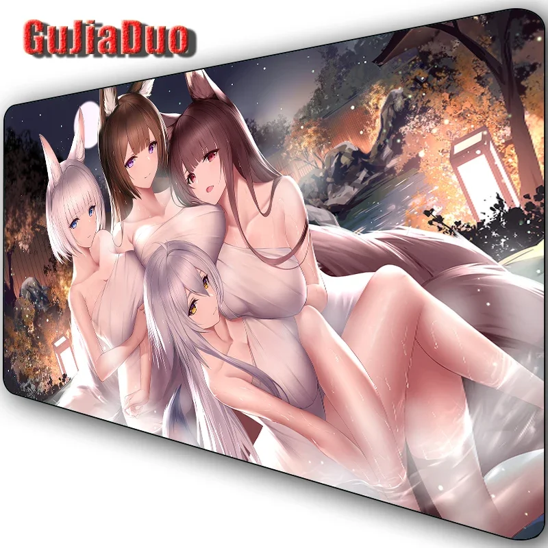 

400x900 Amagi Game Sexy Mange коврик для мыши большой размер игровой коврик для ноутбука аксессуары для игровой комнаты Kawaii аниме коврик для мыши подушка для ПК Urg